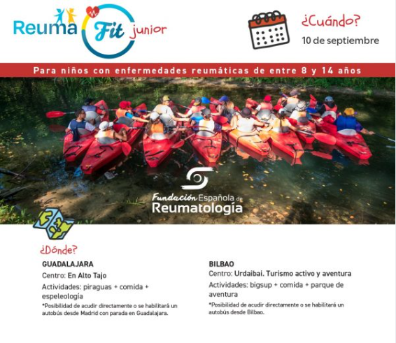 Reumafit junior: jornadas para niños con enfermedades reumáticas