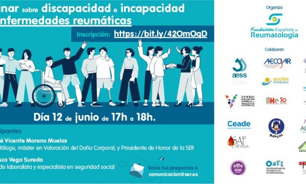 Webinar sobre discapacidad e incapacidad en las enfermedades reumáticas