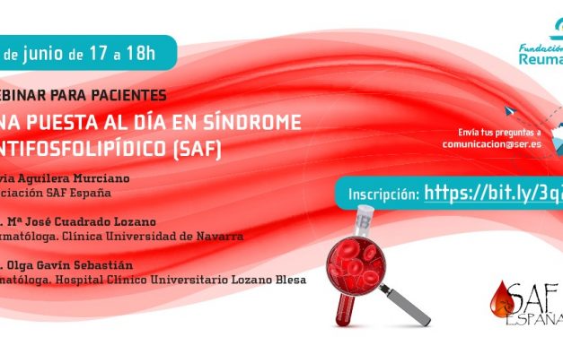 Webinar para pacientes sobre síndrome antifosfolipídico