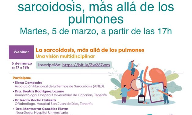 Webinar para pacientes: la sarcoidosis, mas allá de los pulmones