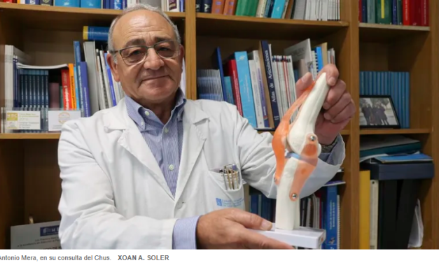 Antonio Mera, reumatólogo: «La artrosis es el deterioro del cartílago y la artritis es la inflamación del tejido de las articulaciones»